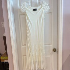 S.l. Fashion Midi Dress with Embroidered beads